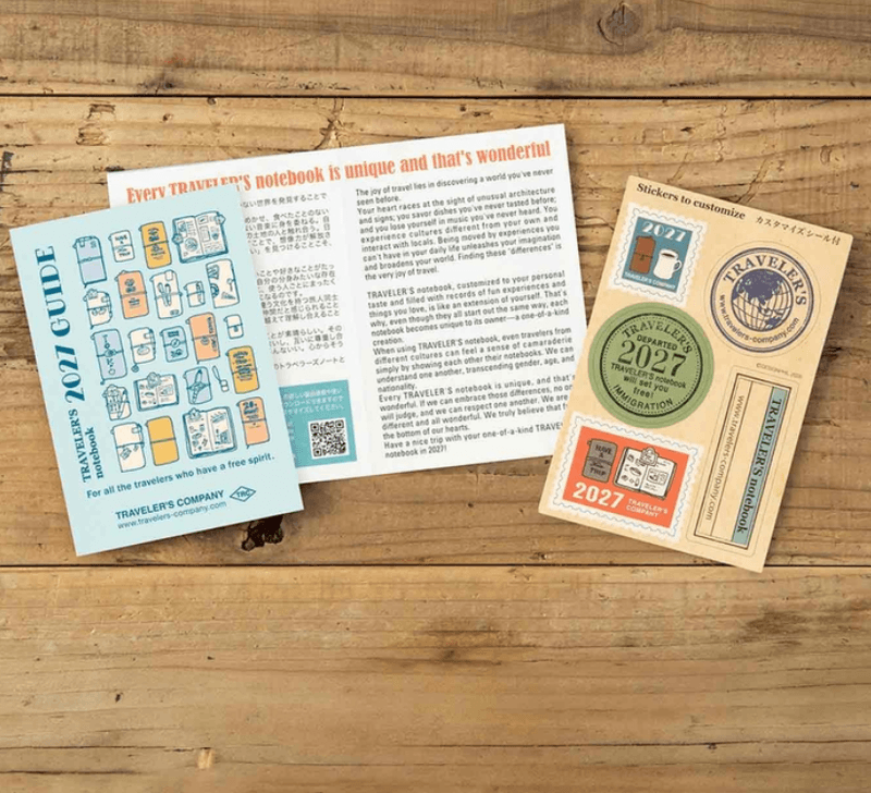 Travelers Notebook Diary 2027 MONTHLY, Passport size