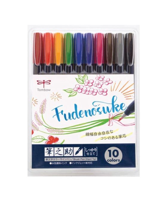 Hovedbilde Tombow Fudenosuke, 10 farger