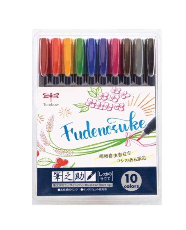 Tombow Fudenosuke, 10 farger