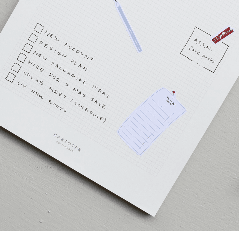 Kartotek Notepads Grid og Dots, A5