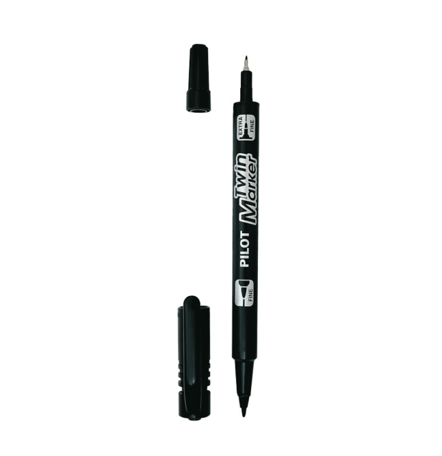  Pilot Merkepenn SCA-TM-BG Twin sort