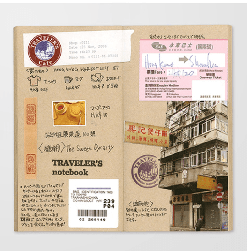 Travellers Notebook 014 Regular, Kraft Papir