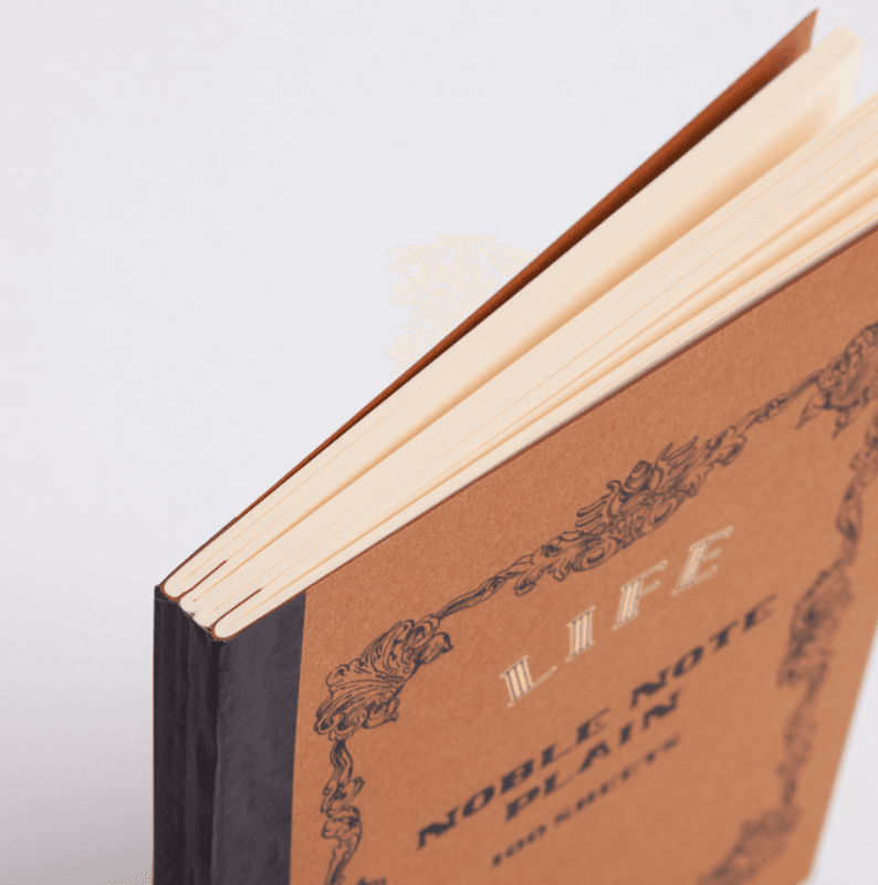 Life Stationery Noble Notebook, Plain B6