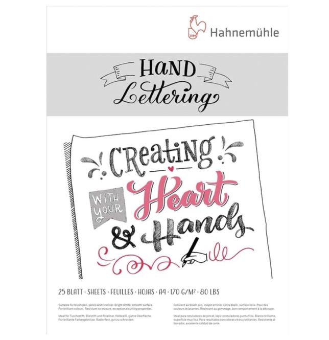 Hovedbilde Hahnemuhle Hand Lettering A4, 25 ark