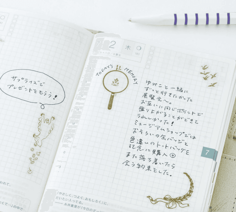 HOBONICHI Moomin Foilstamped Clear Stickers