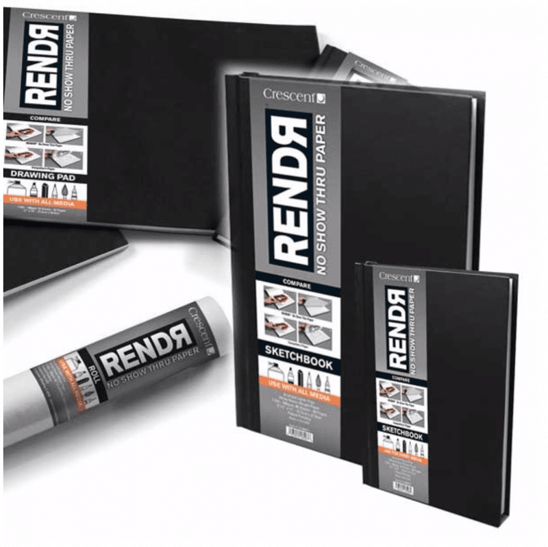 RENDR Lay-Flat Skissebok, Softcover A4