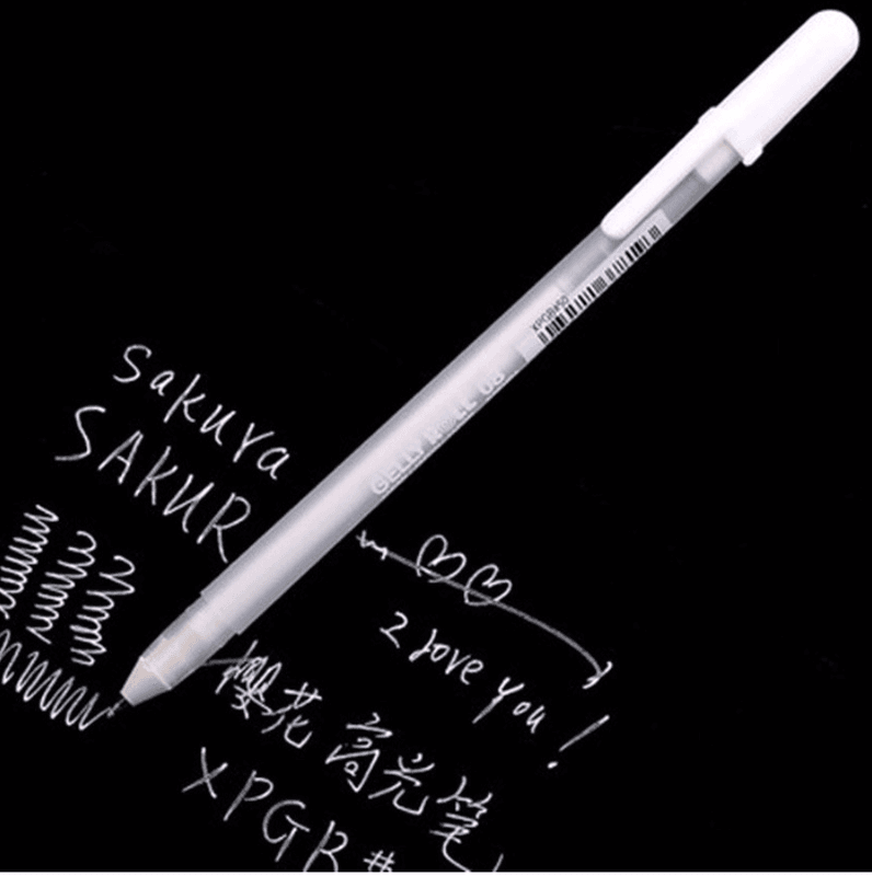 Sakura GELLY ROLL pen HVIT, flere str