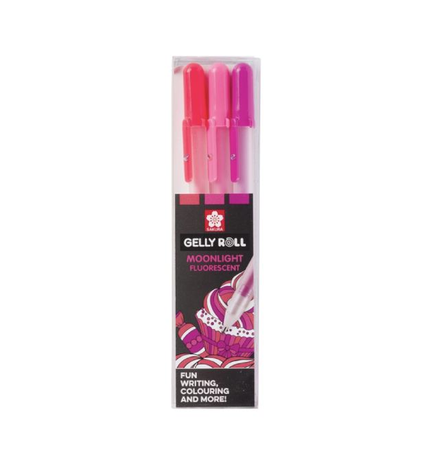 Hovedbilde Sakura Gelly Roll Penner, Moonlight Rosa 3 stk