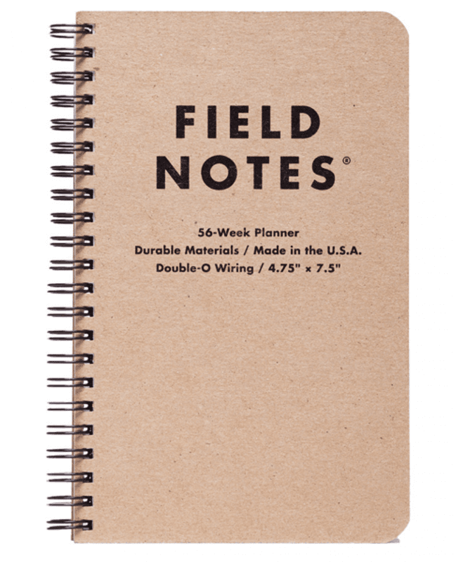 Field Notes 56 Open WEEK PLANNER