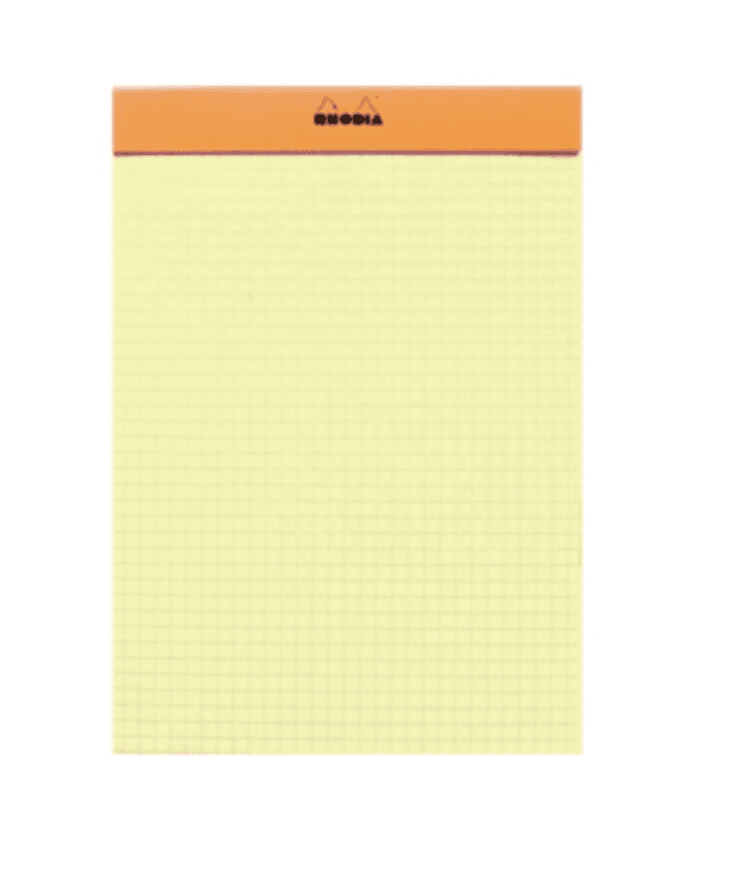 Rhodia Yellow Pad Ruter, stiftet A5