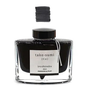 Hovedbilde Pilot IROSHIZUKU 50 ml Blekk,  Black / Take-Sumi