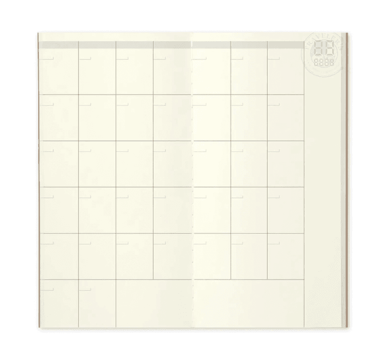 Travelers Regular 017, Free Diary Monthly