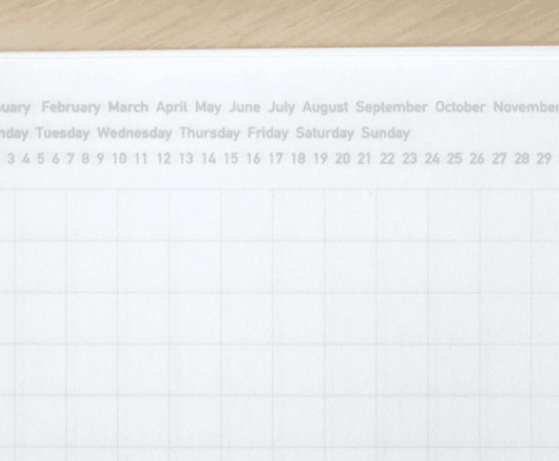 Stalogy Editors Series Notebook, A6 Halvårs, Rød