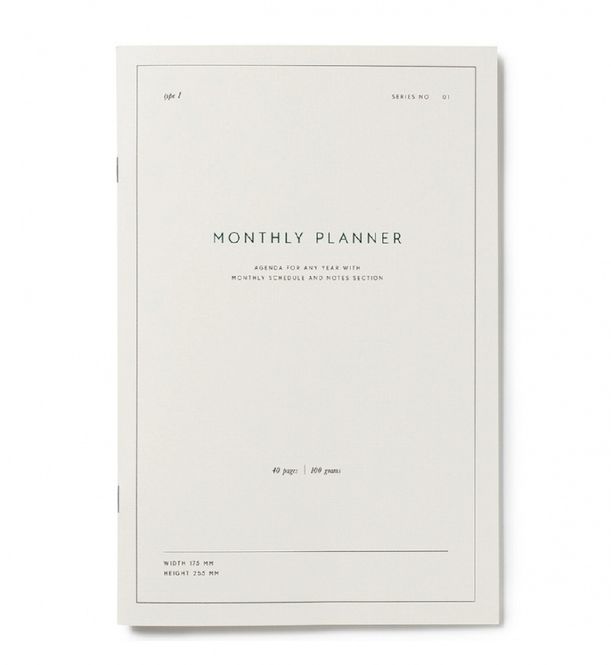 Hovedbilde Kartotek Måneds planlegger, bok