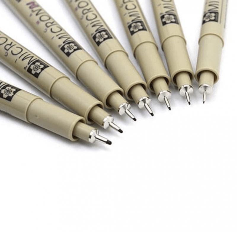 Sakura Pigma Micron Fineliners, ulike str