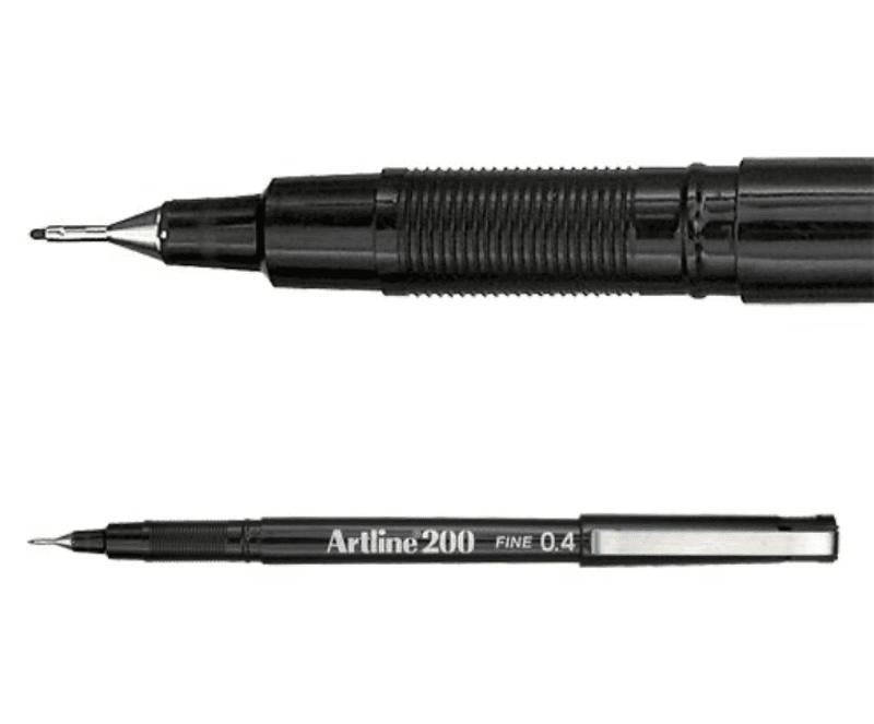 Artline 200 Drawing Pen 0,4 flere farger