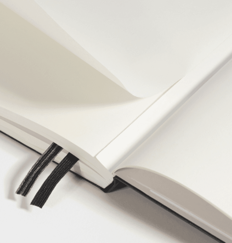 LT Notatbok Plain A6, Sort Hard/ Softcover