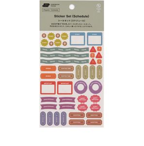 Hovedbilde HOBONICHI TSUKI no IRO Sticker Set Schedule