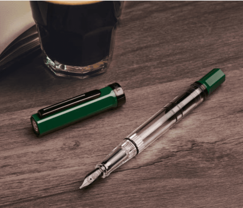 TWSBI ECO Fyllepenn Irish Green with Onyx