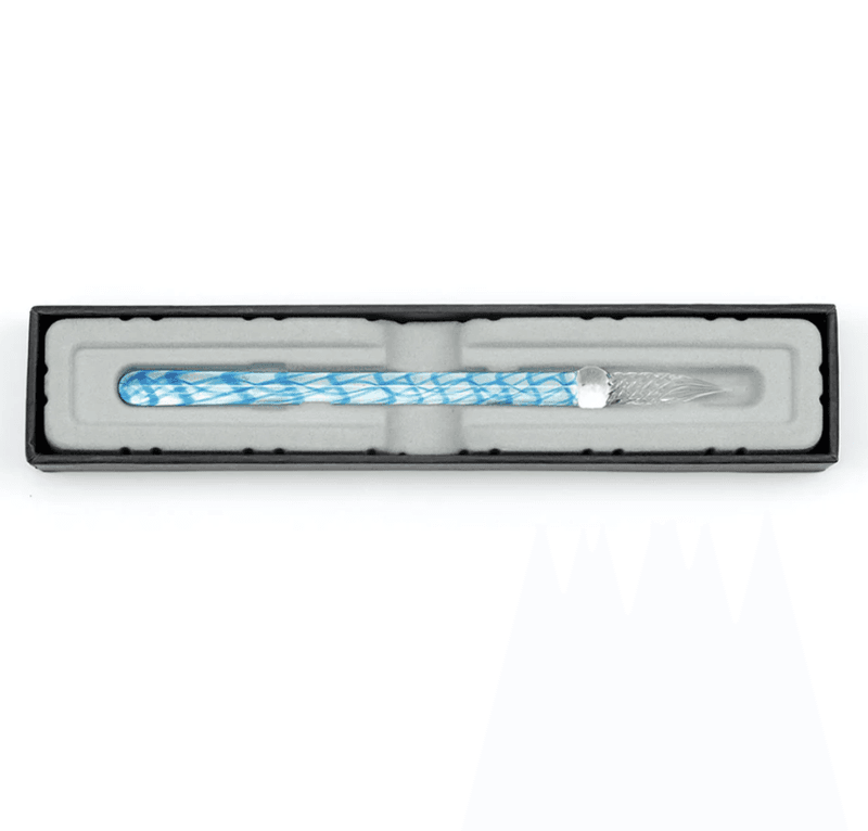 Herbin Straight Glass Dip Pen, Calanque Blue