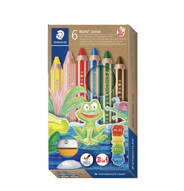 Hovedbilde Staedtler Noris Junior 6 Fargeblyanter 3 in 1
