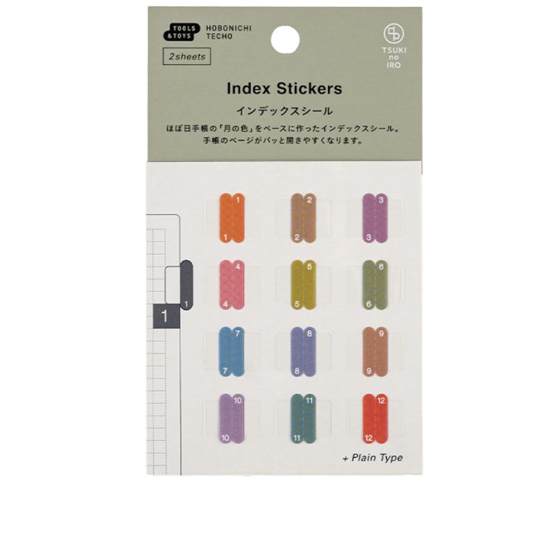 HOBONICHI TSUKI no IRO Index Stickers 