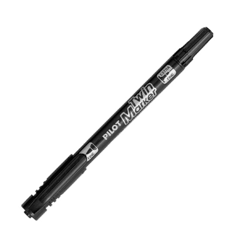  Pilot Merkepenn SCA-TM-BG Twin sort
