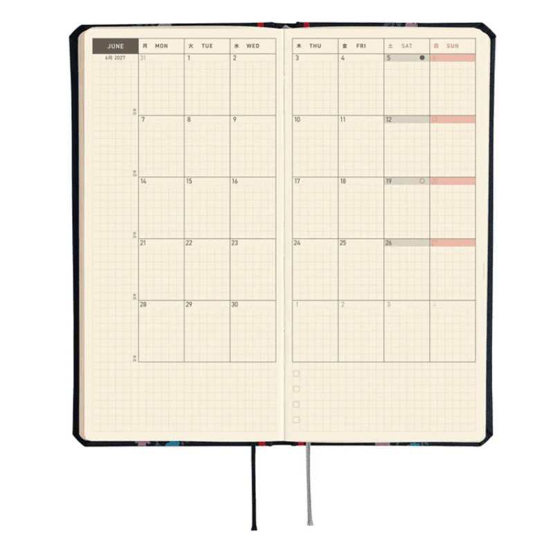 HOBONICHI Weeks 2027 Yoshie Watanabe;Petit Bloom