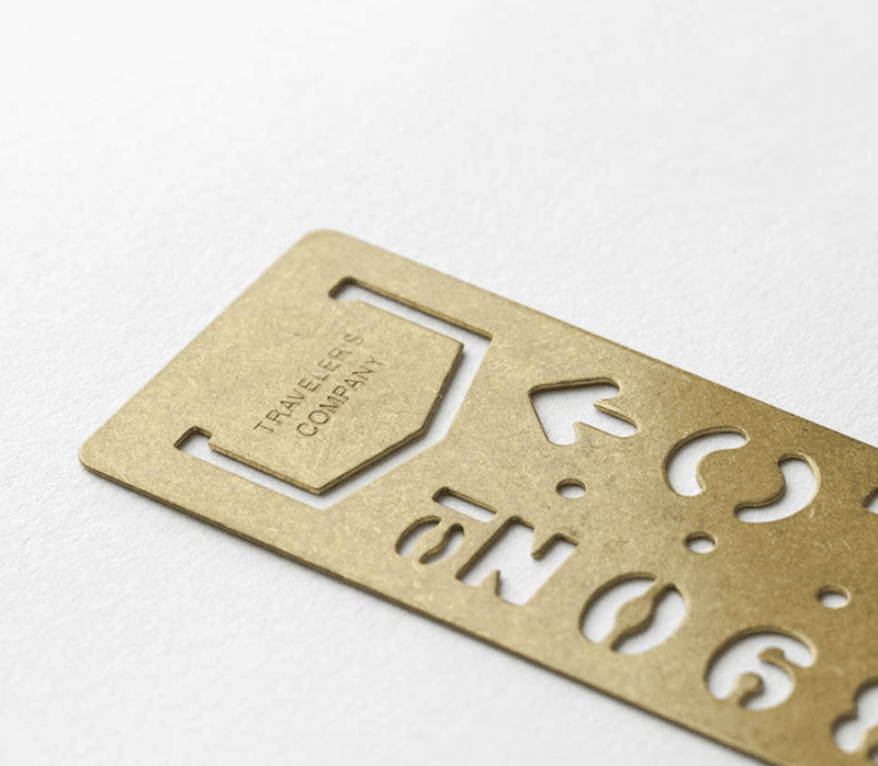 Travelers Brass Template Bookmark Number
