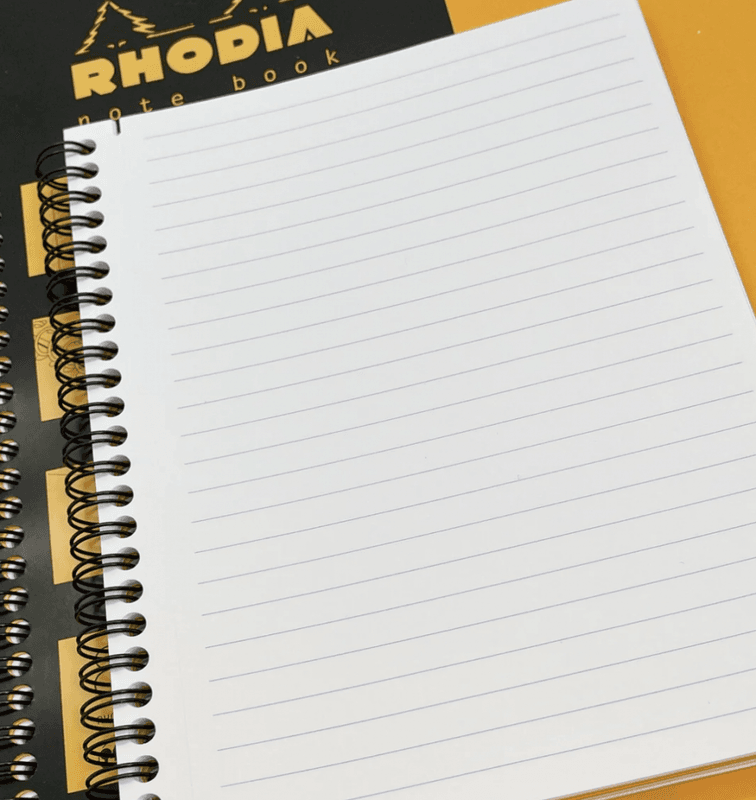 Rhodia Notatbok Linjer, sidespiral A5 +