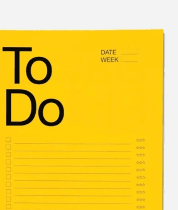 Marjolein Delhaas Things To Do Block, Yellow