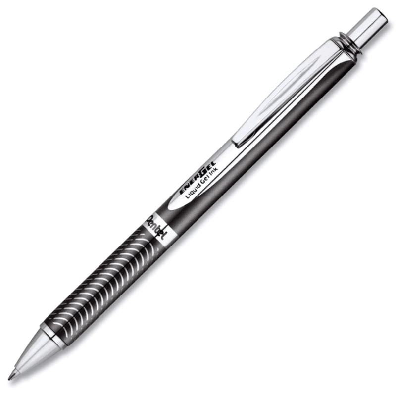 Pentel Energel Alloy Pen sort blekk 0,7