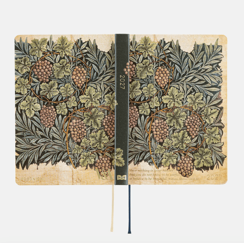 HOBONICHI Techo HON 2027 V&A Series; Vine A6