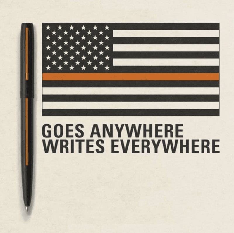 Fisher Space Pen Cap-O -Matic Orange Line
