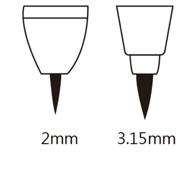 KUM Easypoint Blister Minespisser 2-hulls, 2 mm / 3 mm