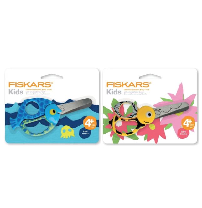 Hovedbilde Fiskars Kids Saks 13 cm - Fisk og Bie