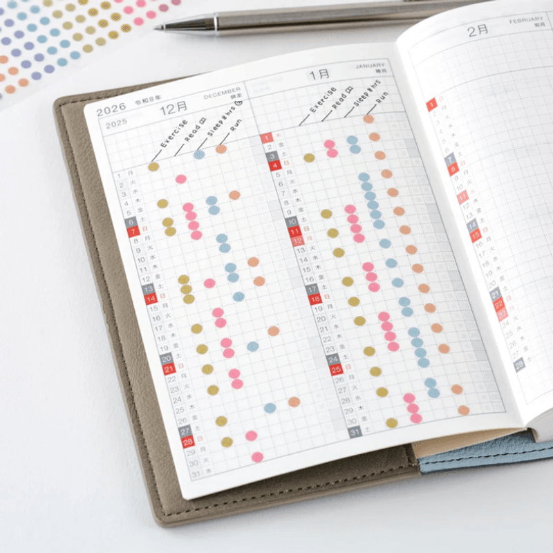 HOBONICHI TSUKI no IRO Dot Stickers 3,5 mm