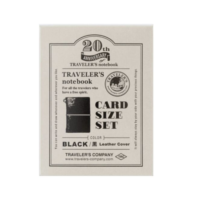 Hovedbilde Traveler`s Notebook CARD SIZE set, Black