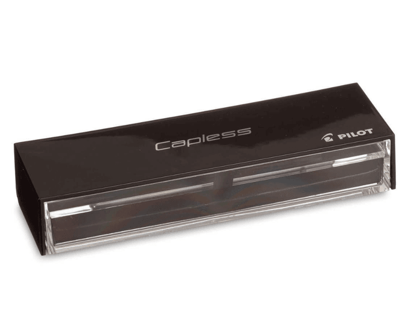 Pilot Capless Matte Black Rhodium Fyllepenn, Fine nib
