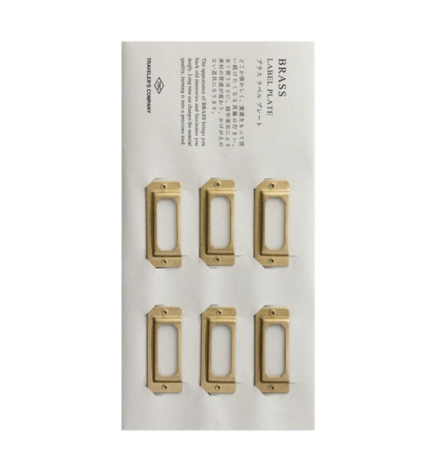 Hovedbilde Travelers  Brass Label Plate