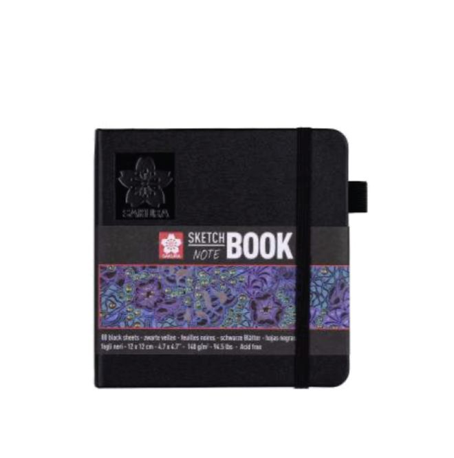 Hovedbilde Sakura Sketch Notebook 140 gsm, SORT PAPIR, 12 x ...