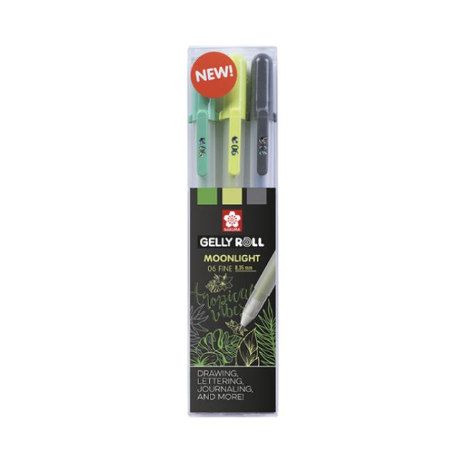 Hovedbilde Sakura Gelly Roll Pen, Moonlight Botanic  3 stk