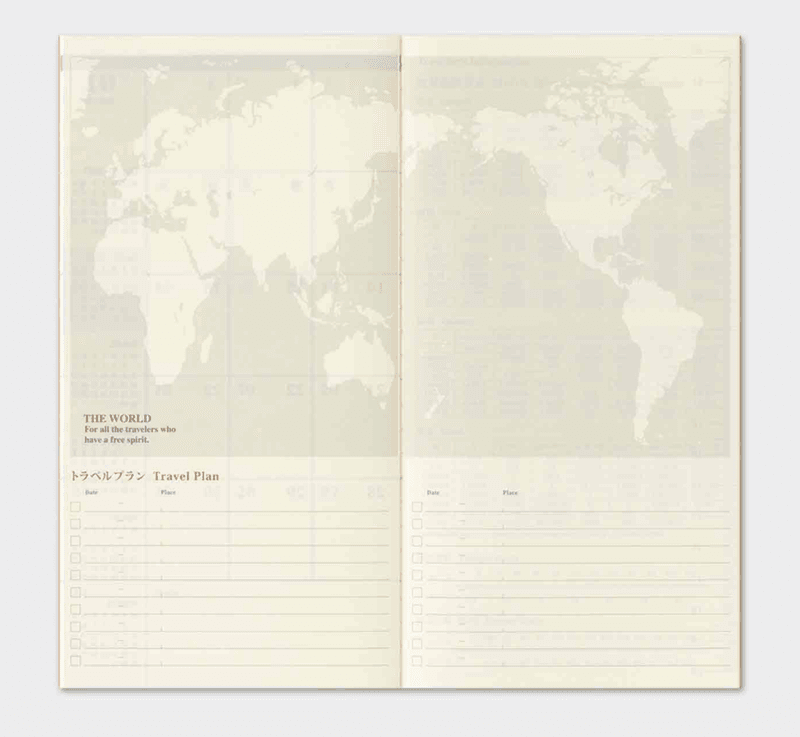Travelers Notebook Diary 2027 MONTHLY, Regular size