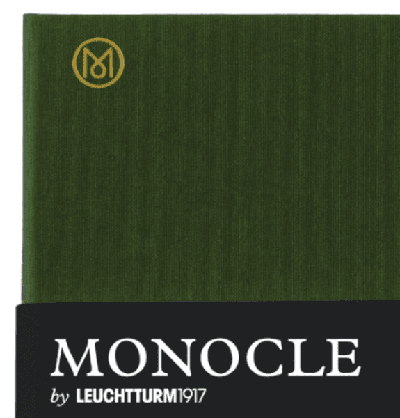 Monocle By Leuchtturm Hard Notebook B6, Dotted Olive