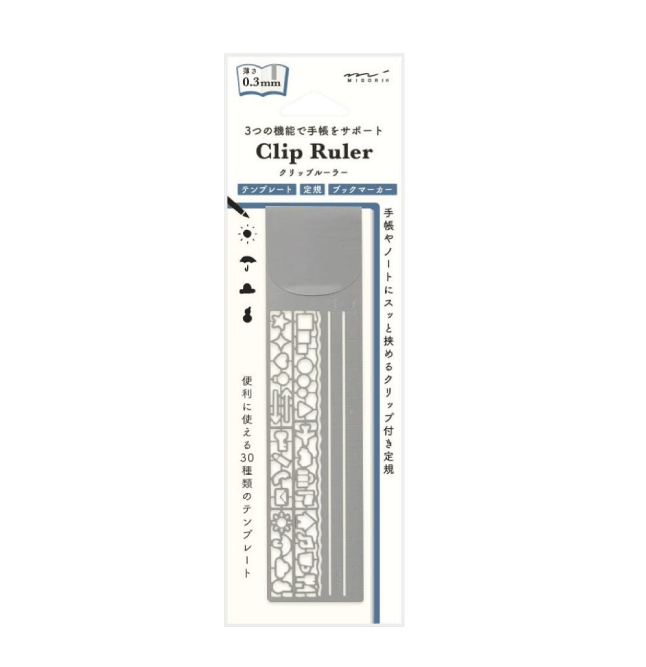 Hovedbilde Midori Clip Ruler Silver
