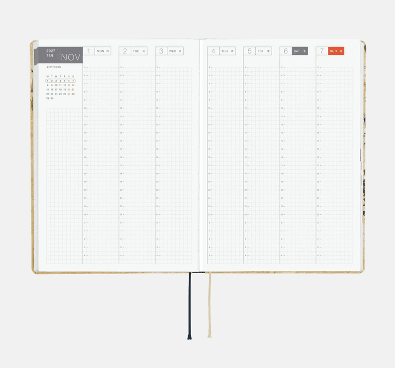 HOBONICHI Techo HON 2027 V&A Series: Vine A5