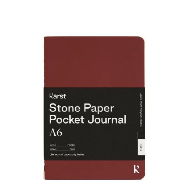 Hovedbilde KARST Notatbok STONEPAPER Pinot A6, Plain