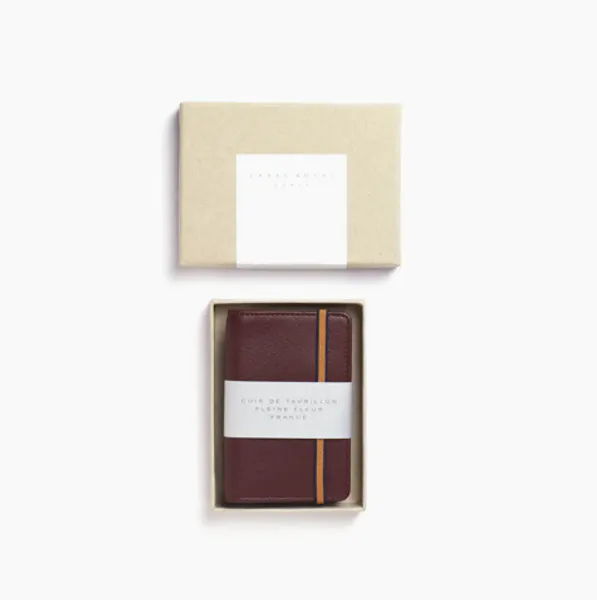 Carr&eacute; Royal Kortholder BORDEAUX Kalveskinn