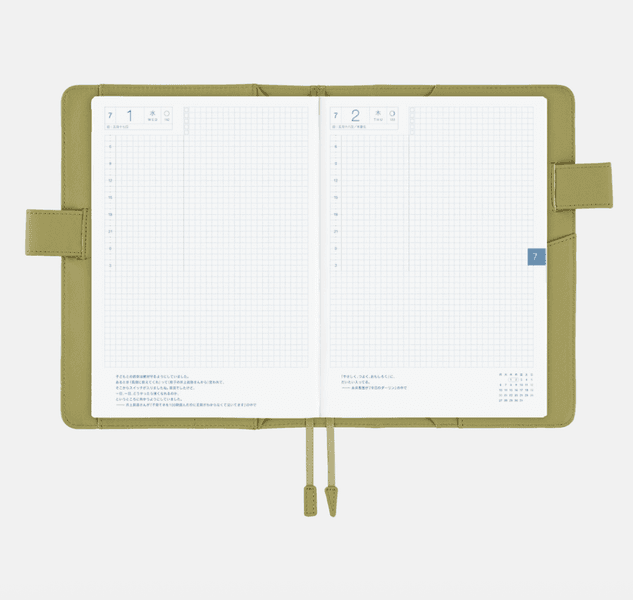 HOBONICHI Cover Leather Sage Green, A5