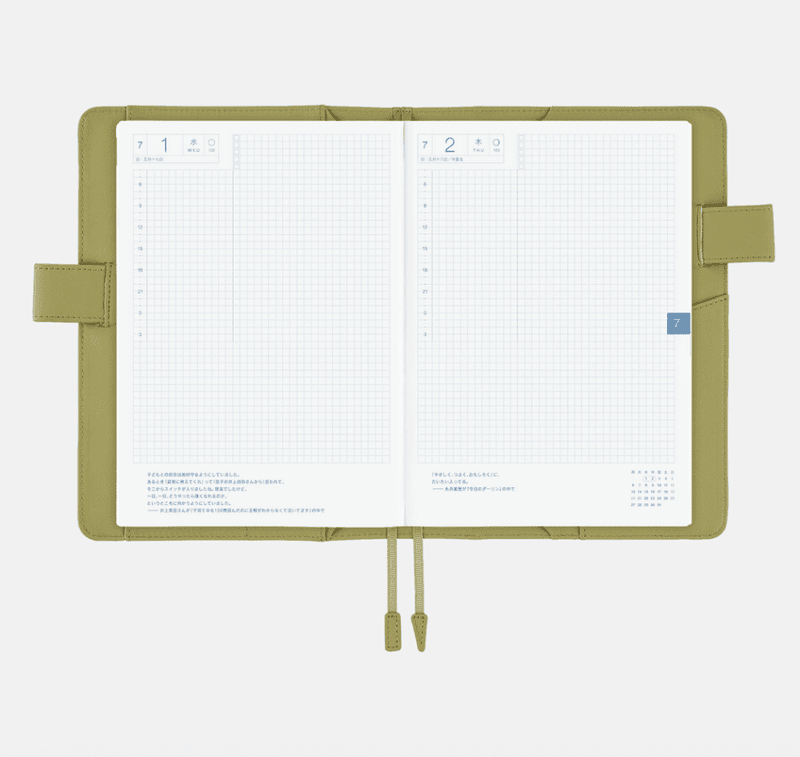 HOBONICHI Cover Leather Sage Green, A5